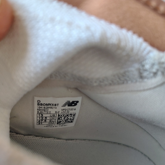 New Balance White, Cream and Tan High-Top Sneakers Size 13 - Picture 6 of 10